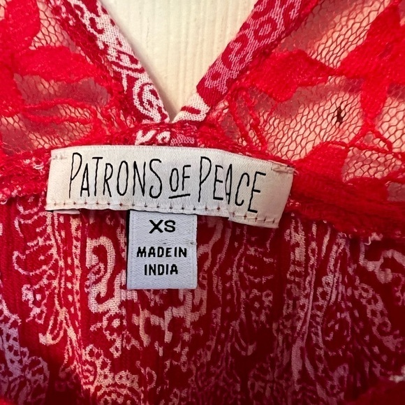 Patrons of Peace Red Tank Top Size XS - Picture 7 of 7